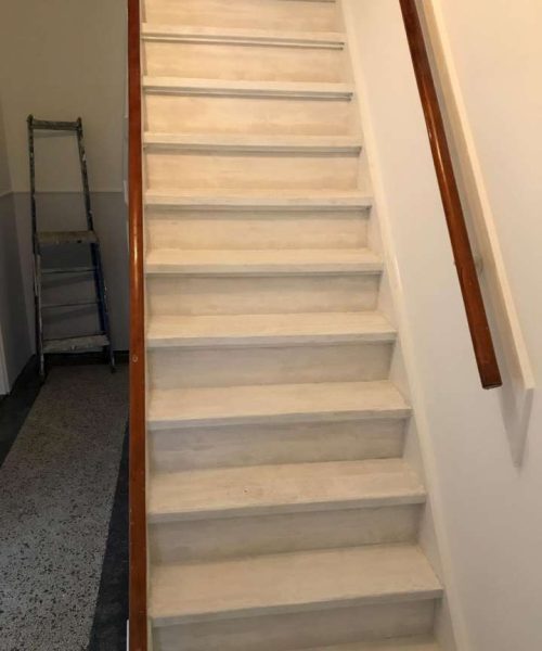 Trap schilderen ervoor